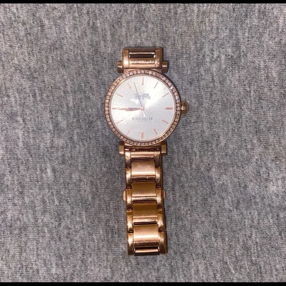 Used Coach rose gold watch s-l400.jpg main image 2